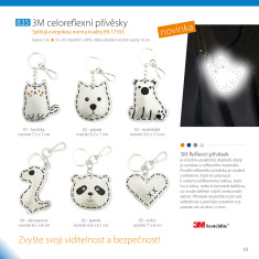 3M Celoreflexní přívěsek - panda 3M Celoreflexní přívěsek - panda